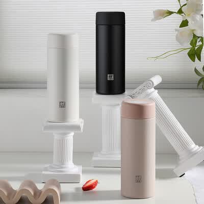 双立人 Enjoy系列真空保温茶滤杯350ml（黑色）ZW-BP118/39507-301