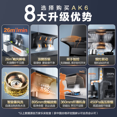 万家乐抽油烟机CXW-300-AK6大吸力自清洗是否值得入手（万家乐油烟机属于什么档次）-图片1