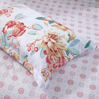 富安娜 磨毛四件套-芳华初韵 203*229cm 3kg