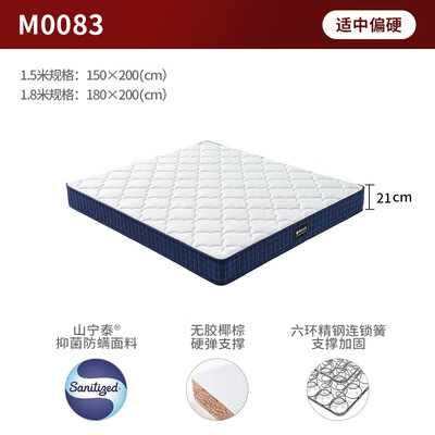 顾家椰棕床垫哪个好（顾家家居宝石蓝M0083床垫1.5*2米椰棕床垫质量如何）-图片2