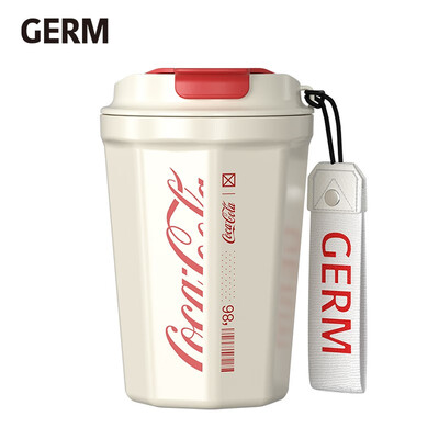格沵GERM 可口可乐联名款菱形咖啡杯 390mL GPS-2124VP-CCW(白)