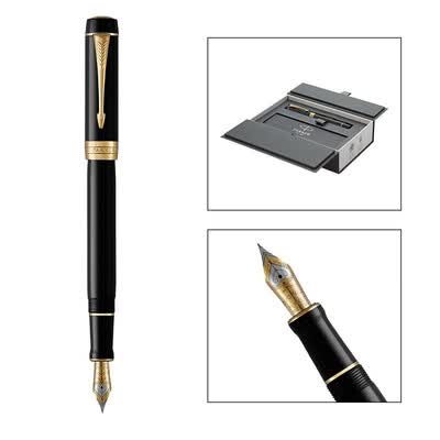 派克（PARKER） 2015世纪纯黑金夹墨水笔—标准装