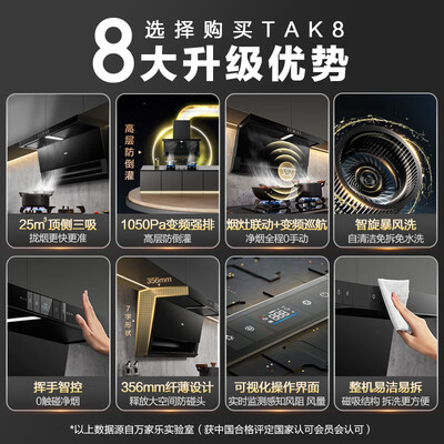 万家乐 CXW-320-TAK8 抽油烟机 25m³/min大风量到底如何,值得入手吗（万家乐抽油烟机质量怎么样）-图片1