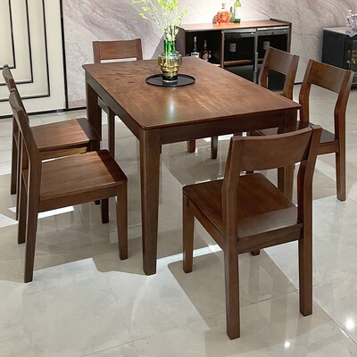 胡桃木餐桌椅好不好(菲乐熊胡桃木实木餐桌 餐桌椅到底如何,值得入手吗)-图片1