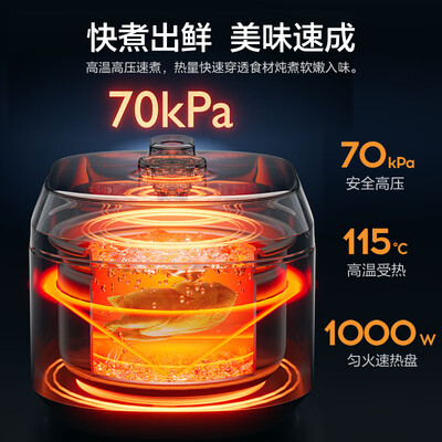 美的电压力锅型号对比（美的电压力锅6L型号MY-60M5-206电压锅值得手入吗）-图片5