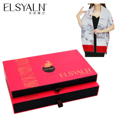 艾丝雅兰 A-DZ601-1 主题文化定织围巾 水墨江南