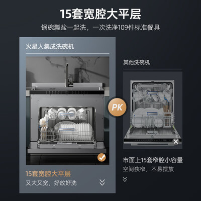 火星人洗碗机怎么样（火星人D31嵌入式洗碗机15套餐具大容量集成水槽怎么样）-图片1