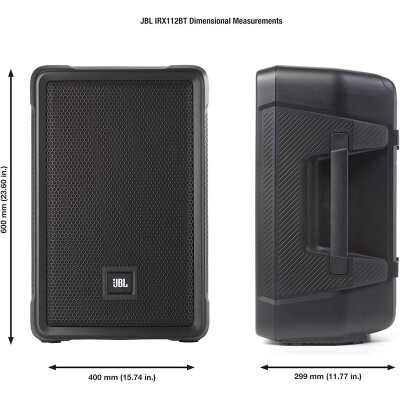 JBL IRX112BT IRX系列有源便携式蓝牙PA扬声器音响音箱 直播专业乐队乐器演出会议健身房 黑色 JBL IRX112  12 英寸紧凑轻量级