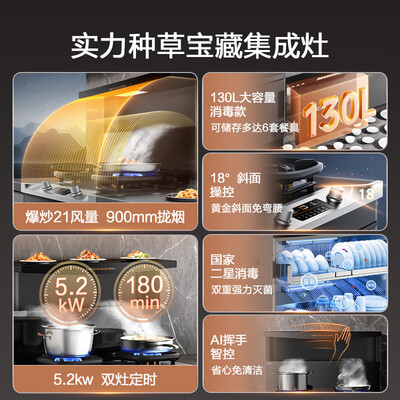 万家乐的集成灶怎么样(万家乐 JJZT-A5D 烟灶消三合一智能集成灶集成环保灶质量如何)-图片1