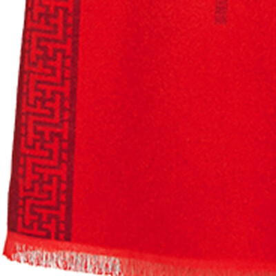 艾丝雅兰 A-D333 中国红木代尔围巾 吉祥如意 30x180cm