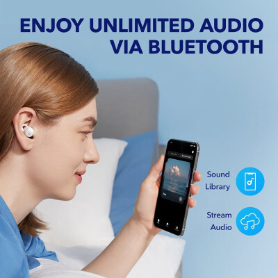 声阔（SoundCore） Sleep A10 隔音睡眠耳机 真无线蓝牙耳机睡眠监测闹钟 被动降噪舒适睡眠耳机睡眠模式 助眠 新款 白色  白色有键控