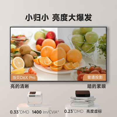 当贝D6XPro激光投影仪评测说真相(当贝投影仪怎么投屏)