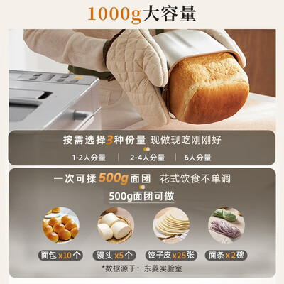 东菱 面包机 DL-4705 全自动揉面机到底如何,值得入手吗（东菱面包机不转了怎么修）-图片4