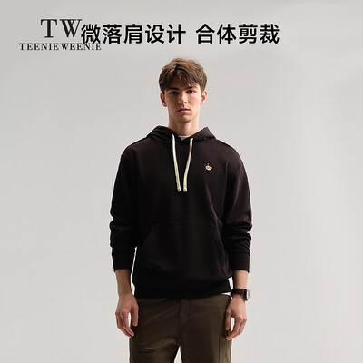 teenieweenie的卫衣怎么样（Teenie Weenie男士连帽卫衣黑色L运动男装质量如何）