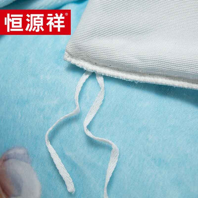 恒源祥 中式数码印花暖绒四件套 TBK20609   被套200*230cm