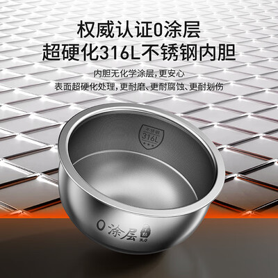 九阳 40N1U 电饭煲 4L 无涂层IH电磁加热是否值得入手（九阳电饭煲怎么蒸米饭）-图片1