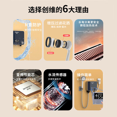 创维燃气热水器怎么样（创维即热电热水器D951 银河灰小厨宝测评看真相）-图片1