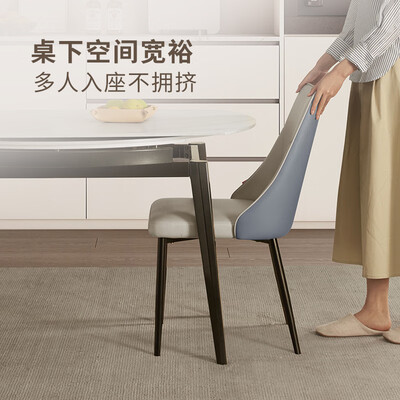 顾家家居岩板餐桌椅组合7127T是否值得入手(顾家家居餐桌椅子怎么维修)-图片3