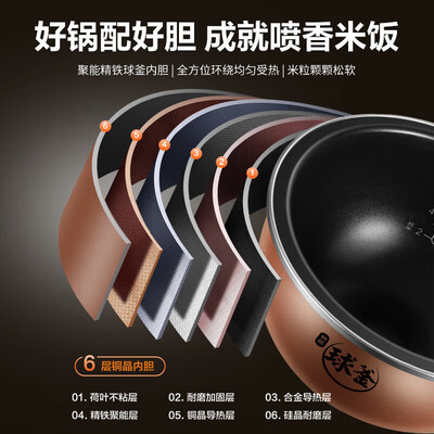 苏泊尔4L低糖电饭煲SF40HC850智能IH精铁球釜质量如何（苏泊尔电饭煲怎么预约煮饭）-图片4