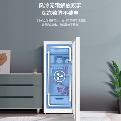美的冰柜系列和价格（美的 BD/BC-176WEM 176L风冷冰柜立式冰柜靠谱吗,揭秘内幕）-图片1