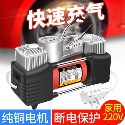 充气泵是单缸的好还是双缸的好?（巨木220V双缸家用充气泵汽车打气泵体验效果好吗）-图片7
