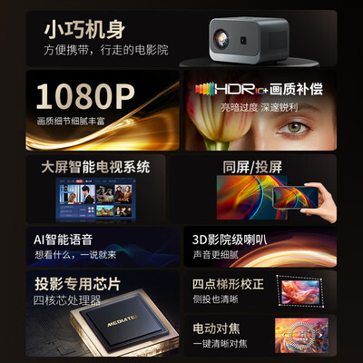 康佳投影仪好用吗（康佳C1投影仪 高清便携家庭影院投影机评测说真相）-图片3