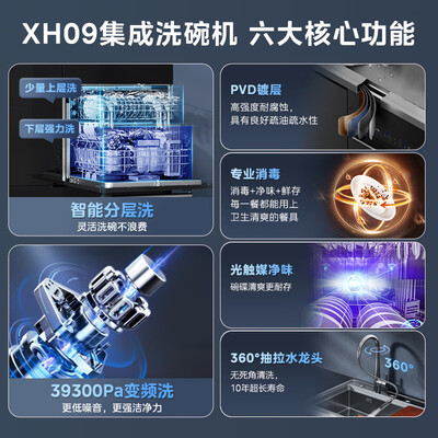 美的XH09集成水槽洗碗机质量如何(美的集成水槽洗碗机怎么样)-图片4