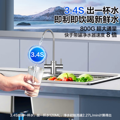 海尔净水器饮水机一体的怎么样(海尔800G厨下RO净饮机厨下净水器怎么样)-图片2