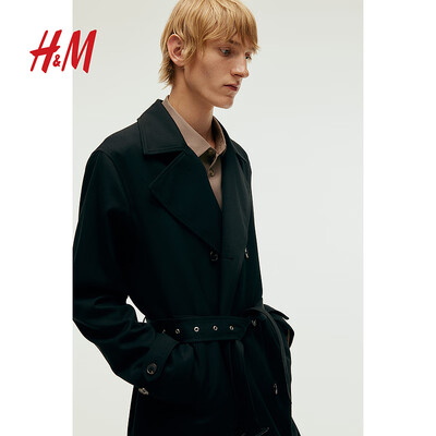 H&M 1241995 男士风衣黑色 175/108 L测评看真相(H&M 1241995 男士风衣黑色 175/108 L怎么样)-图片2