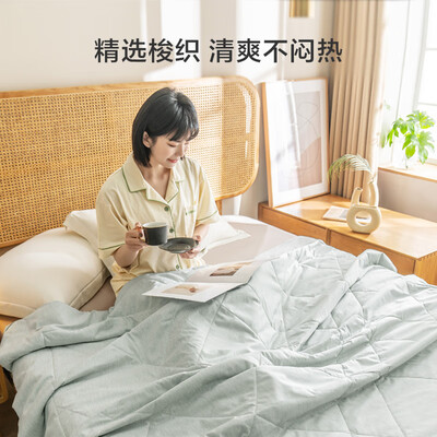 京造缎彩空调被双面夏凉被200cmX230cm空调被子好不好（京东京造的被子怎么样）-图片3