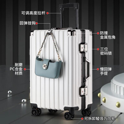 双星（doublestar）行李箱拉杆箱可登机箱【次日达】男女学生大容量旅行箱密码箱皮箱