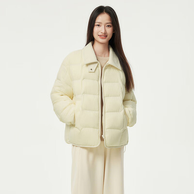 坦博尔羽绒服TBF330226D女款淡奶黄外套体验效果好吗(坦博尔羽绒服是什么档次的牌子)