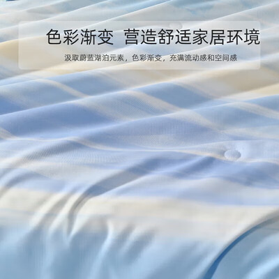 水星纤维被好吗（水星家纺抗菌纤维被200×230cm蓝空调被子体验效果好吗）-图片3