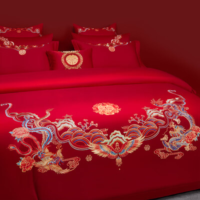 结婚用龙凤呈祥的床单好吗（博洋结婚六件套 祥龙瑞凤 1.8米婚床四件套怎么样）