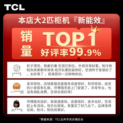 tcl大三匹空调怎么样（TCL大2匹立式变频空调3p柜机空调质量如何）