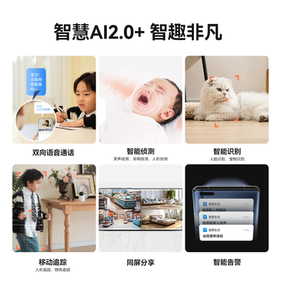 华为摄像头全景与云台区别(华为智选 4K全景摄像头家用摄像机体验效果好吗)-图片2