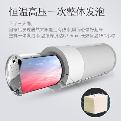四季沐歌鲸灵系列太阳能热水器 155升全自动到底如何,值得入手吗（四季沐歌太阳能热水器怎么样）-图片5