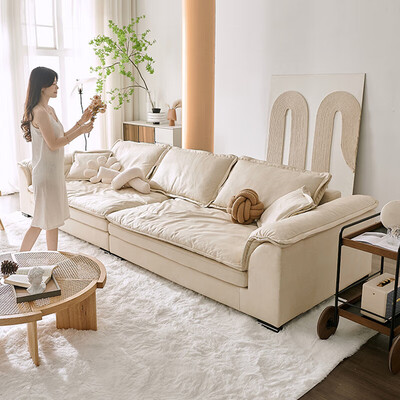 优铭家 现代科技布沙发 五人位3.2米布艺沙发好不好(优铭家布艺沙发怎么样)-图片6