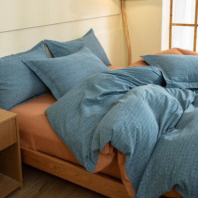 無印良品 全棉磨毛四件套 MUJI-TJ23-77 巴赫风情