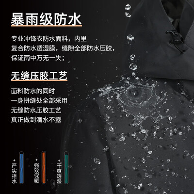 拓路者 朱雀三合一冲锋衣 男款 黑色 XL靠谱吗,揭秘内幕（拓路者冲锋衣是什么档次）-图片2
