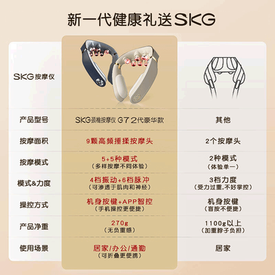 SKG G7 2代颈椎按摩器 米金色好不好(skg按摩器怎么连接手机蓝牙)