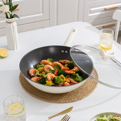 佰造 悦莹精铁不粘炒锅 BZ-FC510 φ 30cm