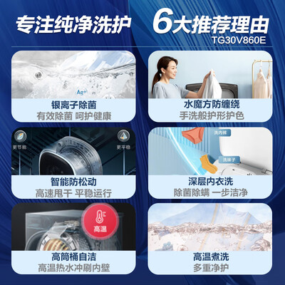 小天鹅洗衣机不同型号之间的区别（小天鹅壁挂洗衣机 TG30V860E内衣洗衣机体验效果好吗）-图片5