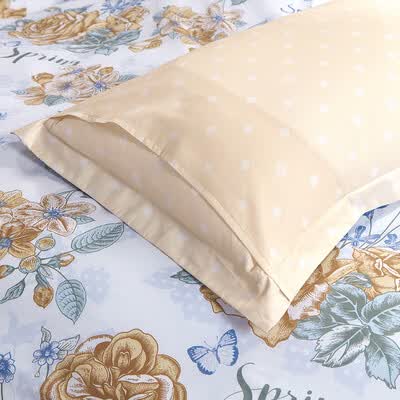 富安娜 纯棉四件套-人间芳菲 被套203*229cm