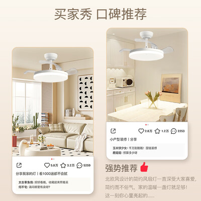 雷士风扇灯哪款好(雷士36W高显指风扇灯现代简约吊扇灯是否值得入手)