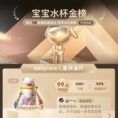 babycare儿童保温杯450ml不锈钢吸管水杯值得手入吗（babycare保温杯质量怎么样）