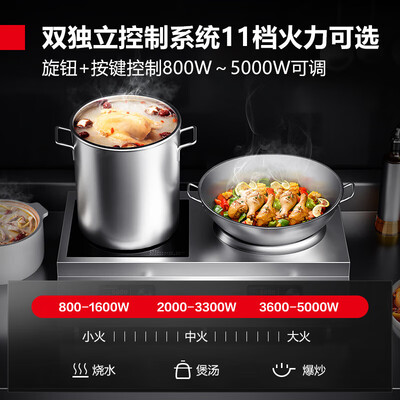 德玛士电磁炉怎么样(德玛仕 DEMASHI TC-100A2 双灶电磁炉 5000W商用电磁炉到底如何,值得入手吗)-图片5