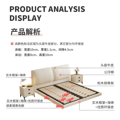 品族轻奢皮床 658-03双人床测评看真相(品族轻奢皮床 658-03双人床测评看真相)-图片1