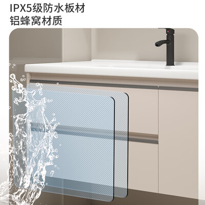 浴室洗手柜是全铝的好 还是pvc的好（摩伊铝浴柜 MOYI 80cm洗手盆怎么样）-图片1