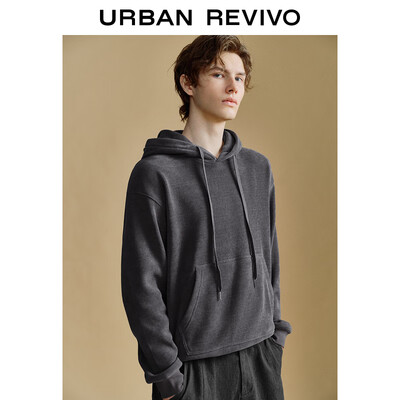 男款圆领卫衣怎么穿搭好看（UR UML430082男士圆领卫衣深灰S运动男装好不好）